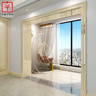 Imitation marble door and window frame edging decorative lines Aluminum alloy stainless steel door cover tile background wall border waist line