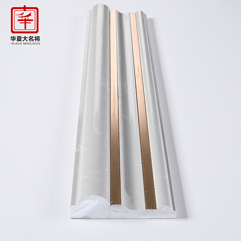 German gray full-body bimetal modern light luxury door sleeve line wrapping aluminum alloy artificial marble pass decorative frame