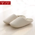 Dép cotton nữ mùa thu và mùa đông nhà lông dép nhà đôi ấm áp chống trượt mềm dưới đáy dép trong nhà - Trang chủ dép ở nhà Trang chủ