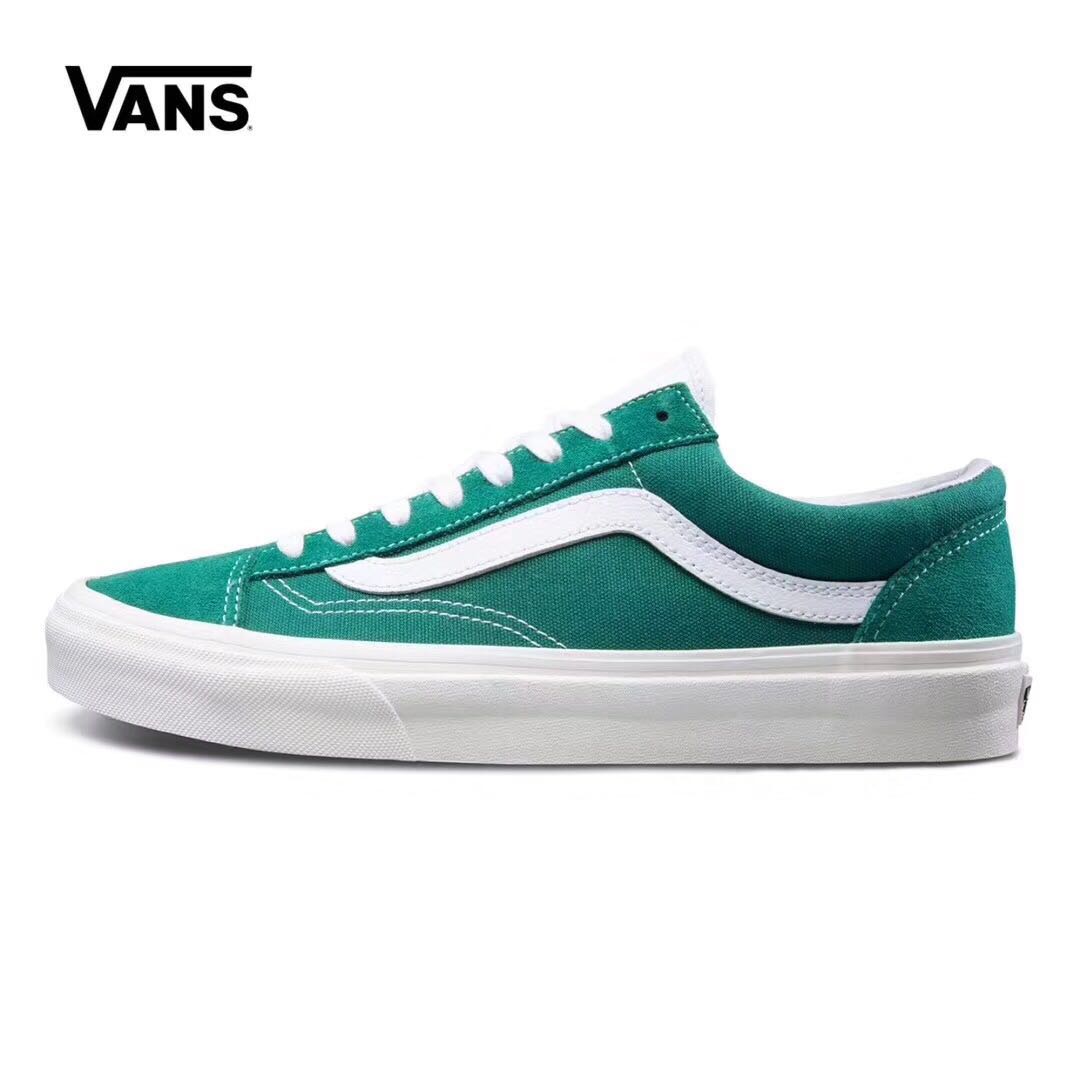 Giày thể thao nam Vans Vans Style36 màu xanh xám vàng thấp giày thể thao VN0A3DZ3ORW sneaker nam