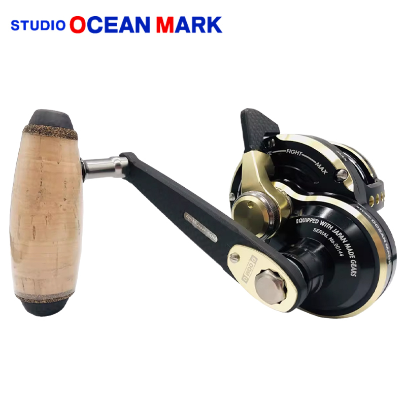 Om Firewheel Ocean Mark L30Vⅱ Iron Plate Sea Fishing Reel Fast Retrieve Large Field Garage Slow Shake Reel Ocean Mark