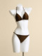 Women's high-end swimsuit 2025 new style stunning split hot spring adult sexy pure desire beach seaside vacation three-piece set