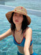 Zhou Yutong swimsuit women's super sexy bikini 2023 new hot spring girl cover-up Internet celebrity conservative split