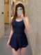 Women's Racing Swimsuit 2026 New Model for Swimming Pools, One-Piece Plus Size Conservative Style for Slightly Chubby Girls, Covers the Body
