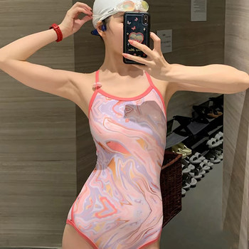 Women's Swimsuit 2024 New Popular Style for Slightly Chubby Girls, Body-Covering, Swimming Pool Exclusive, One-Piece, Conservative, Suitable for Hot Springs