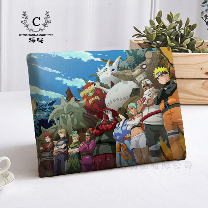 Anime Naruto Seat Cushion Student Classroom Chair Stool Cushion Memory Foam Chair Pad Summer Non-Slip Butt Cushion