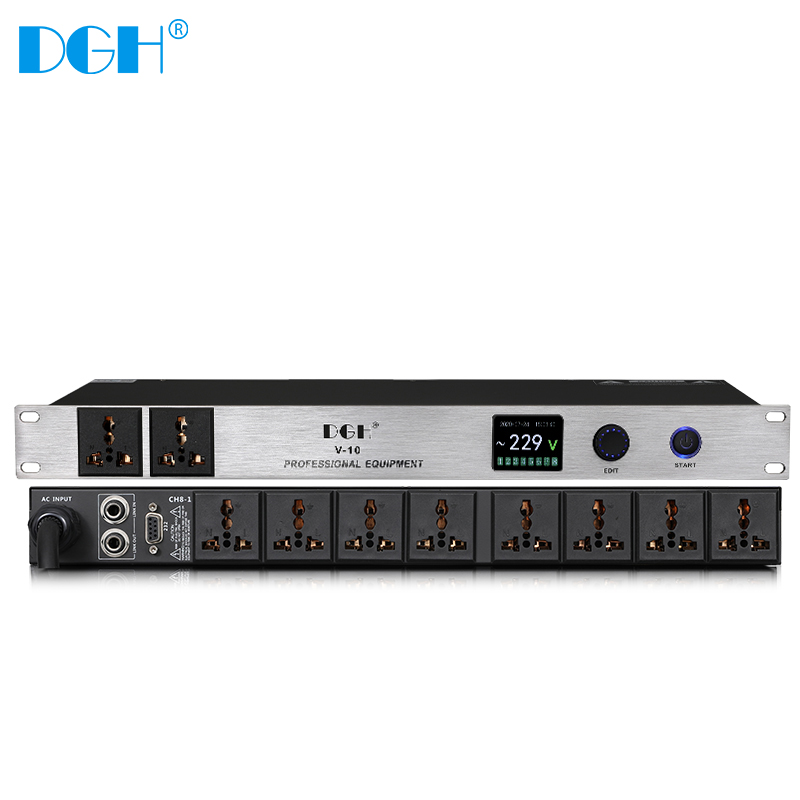 DGH Professional 8-way power chronotor 10-way sequence controller computer with control band filtering T-10
