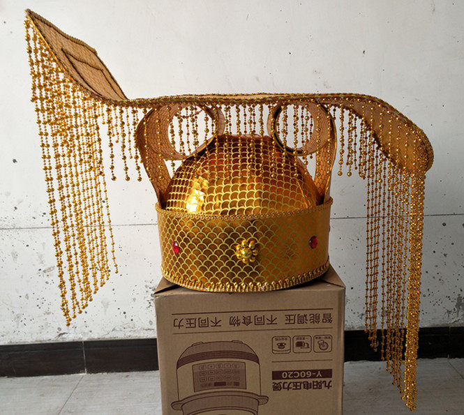 Support customized film and television drama costume hats Qin Shihuang hat Idol flat crown Han Tianzi hat Jade Emperor Jade Emperor