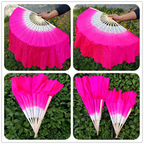 One foot two large dance fan Rose Red dance red fan double side fan Yangko fan square dance