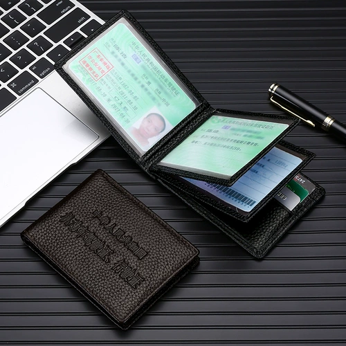 Ультратонкий мужской элитный картхолдер для водительских прав, сумка через плечо, защитный чехол, из натуральной кожи