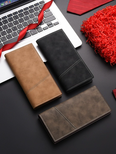 Длинный ультратонкий бумажник, картхолдер для отдыха, ретро кошелек, японские и корейские