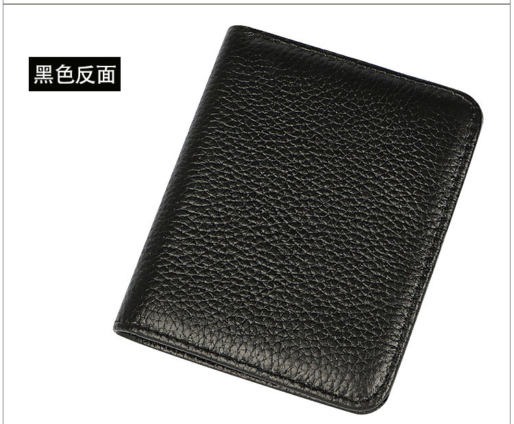 Ví mini nam da ngắn đơn giản Ví siêu mỏng lớp da đầu tiên dành cho giới trẻ sinh viên da mềm kẹp thủy triều ví tiền nam