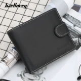 Короткий универсальный бумажник, вместительный и большой кошелек для водительских прав, из натуральной кожи