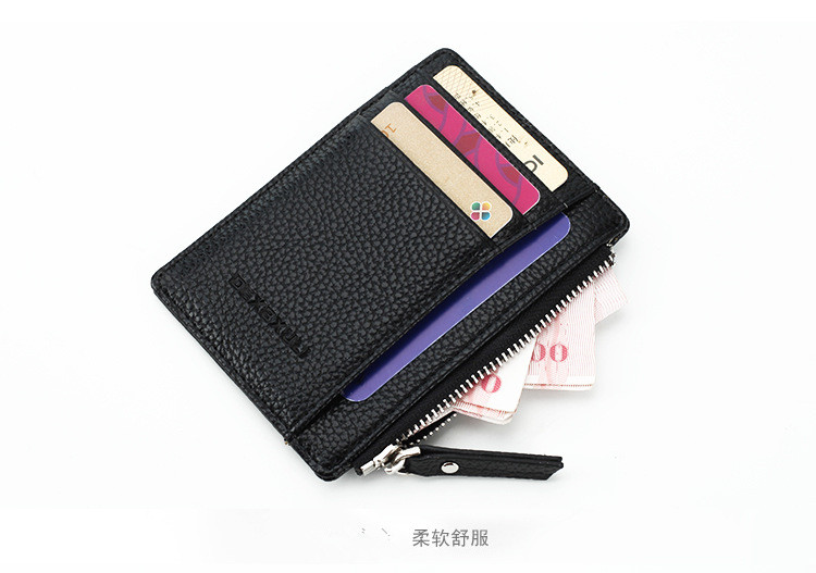 Túi thẻ mỏng nam ví mini zip xu nữ Cặp đôi Hàn Quốc đặt thẻ bằng lái xe bao đựng thẻ ID ví coach