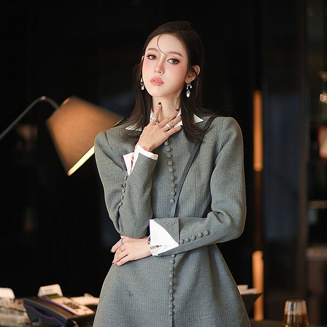 Big new product pure handmade single breasted high waist