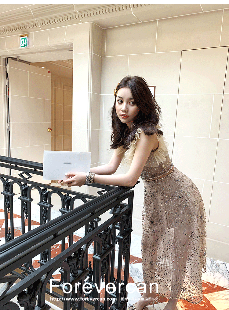 Forevercan2019 mùa hè sợi retro mới trong dòng váy dài giảm béo cổ tích trẻ em - Sản phẩm HOT áo kiểu nữ đẹp