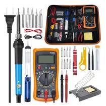 220V110V60W Adjustable temperature soldering iron display multimeter combination set repair tool built-in thermoelectric soldering pen customized