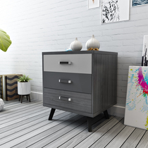  Bedside table Simple modern locker Nordic storage cabinet Side cabinet secondary cabinet Bedside cabinet