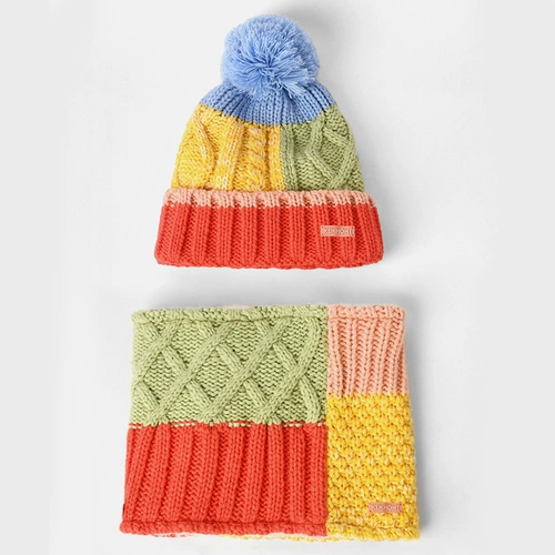 Детская шапка, шарф, удерживающий тепло комплект, милый шарф-платок, 4-8 лет