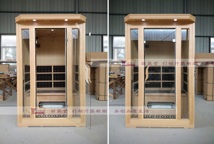 паровая сауна 丽蒸堂汗蒸房家用双人电气石纳米远红外线光波房桑拿浴箱排毒理疗 49482810