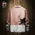 Áo len nam Tide Winter Winter Dày Cartoon Cartoon Cat Student Cặp đôi nhỏ Áo len cổ lọ nhỏ tươi áo cặp đẹp Cặp đôi áo len