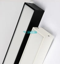 Foshan Lighting Office Chandelier Light Disc LED Strip Lamp Xi Fan series square black and white styling 1200 * 70100