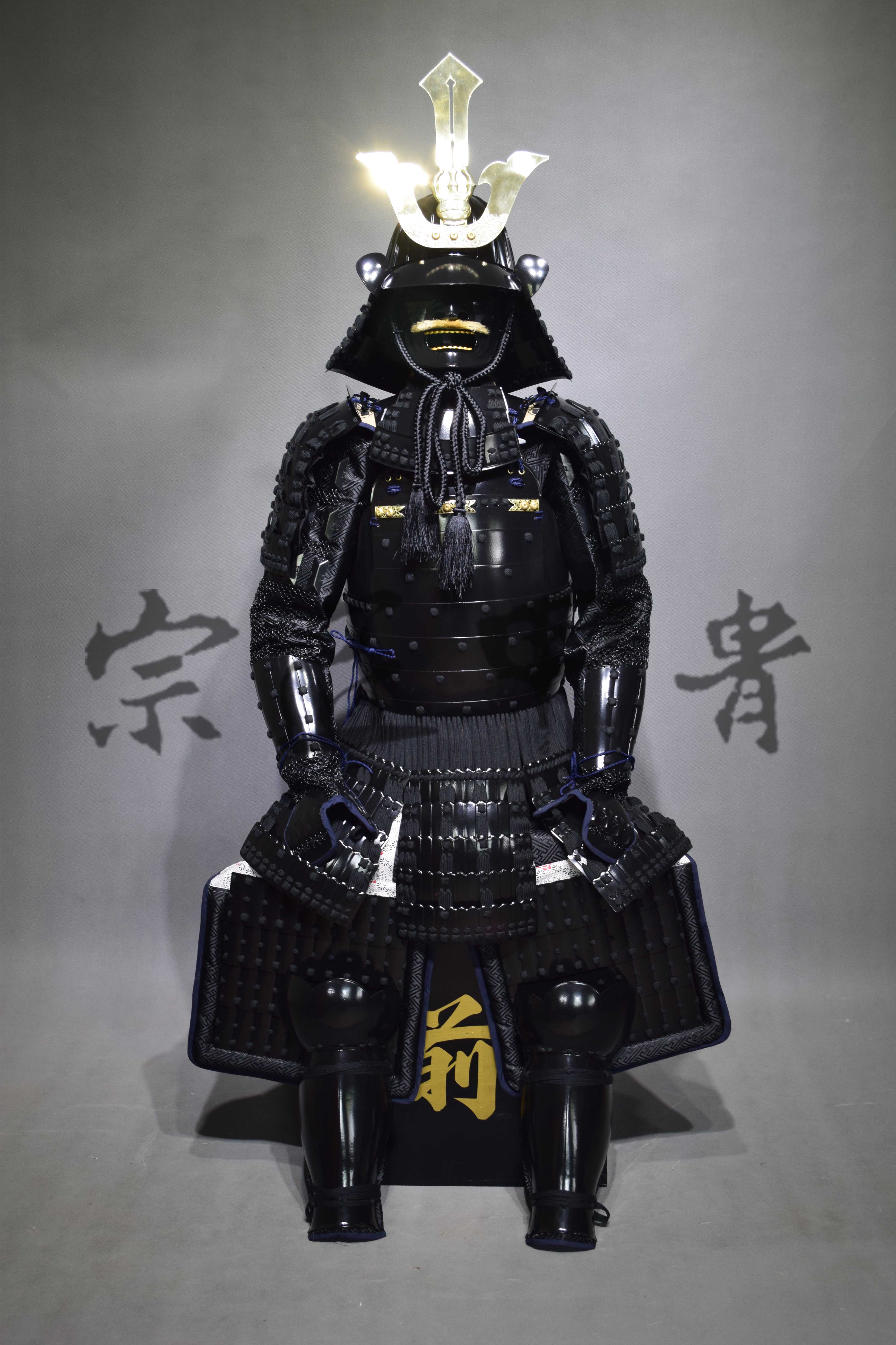シモンズグランドセール 旗指物【陣旗】備前池田家備前蝶【四半旗】受筒一式 日本 甲冑 武具