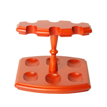 Woody beech 6-position pipe rack solid wood 6-position gentlemans pipe rack mens pipe collection rack smoking accessories