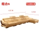 Sofa da Kaishun Ting Xuan lớp da phòng khách góc lớn căn hộ kết hợp đơn giản hiện đại sofa da hình chữ U - Ghế sô pha