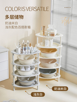 Rack Basin Rack Salle de bains Triangle Shelve Multilayer Floor Bathroom Plastic Subwall Toilet Contenant larmoire Drain