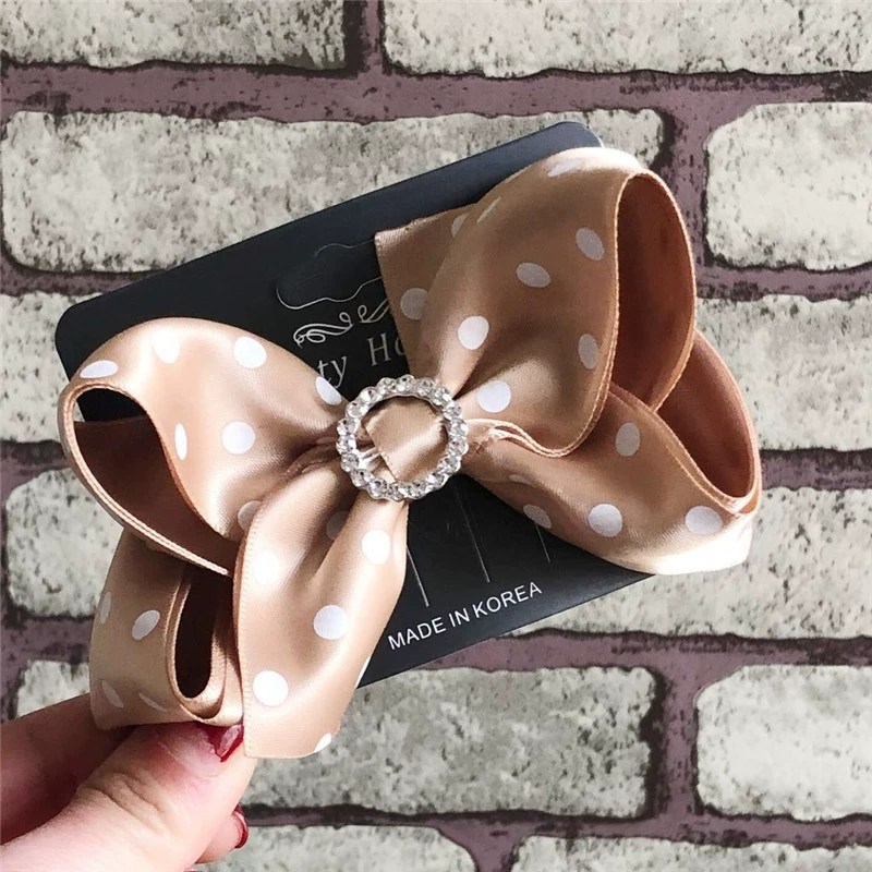 Hàn Quốc trẻ em phụ kiện tóc cô gái kẹp tóc công chúa kẹp tóc lớn nơ bên clip bé top clip cô gái đầu trang sức - Phụ kiện tóc kẹp tóc giả