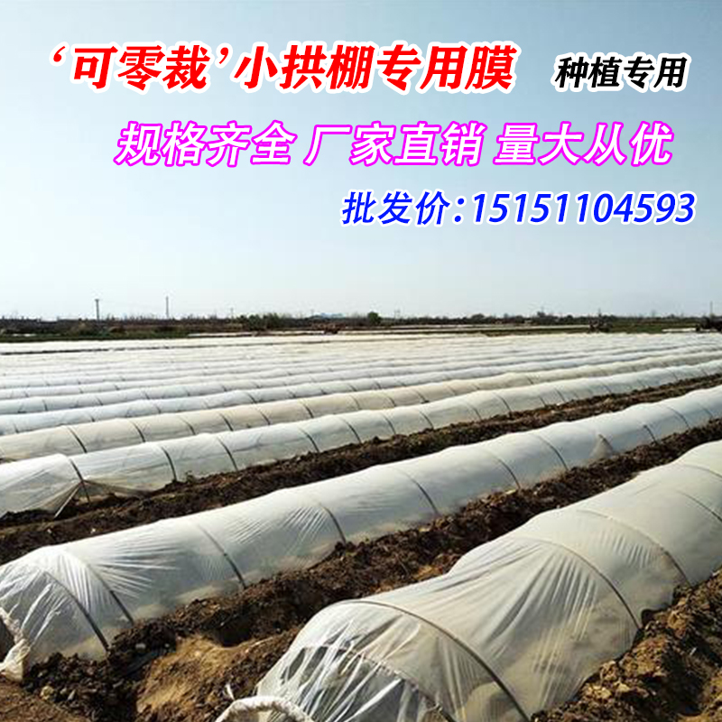 Zero-cut white plastic film small arched shed film insulated vegetable greenhouse film antifreeze anti-cold road protective film