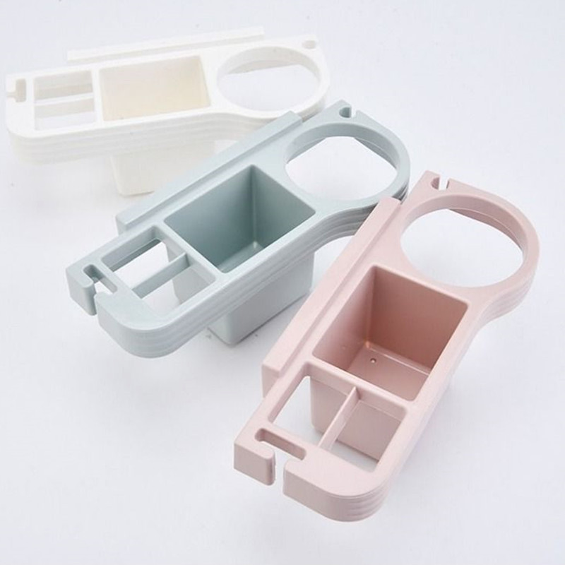 Bathroom bathroom wall hanging punch-free hairdryer wind dryer cosmetic comb shelves multi-purpose storage frame