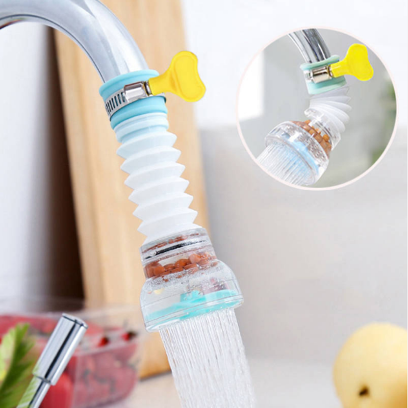 Universal interface universal with buckle non-slip rotatable telescopic faucet filter mouth splash-proof shower water saver