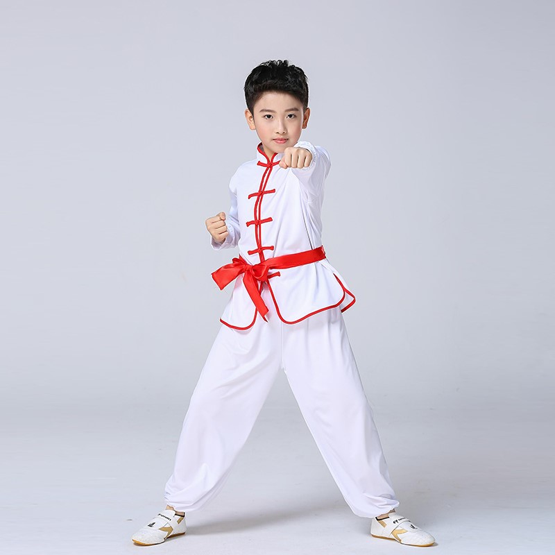 Giai đoạn Boy Mẫu giáo Summer Vàng Trung Quốc Kung Fu Cô gái satiating đào tạo thực hành võ thuật cho trẻ em