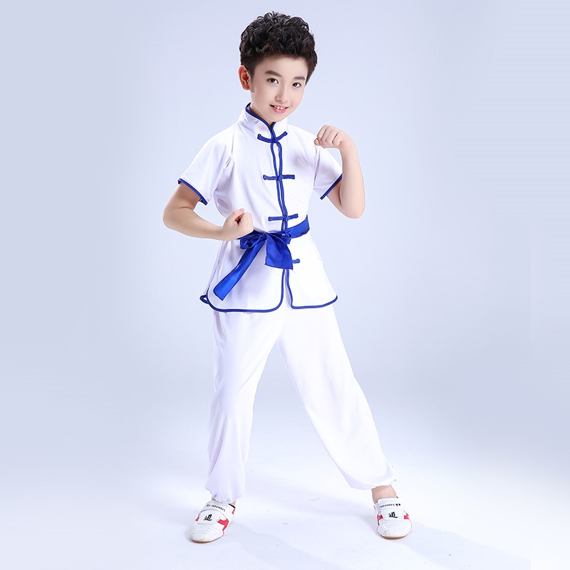 Giai đoạn Boy Mẫu giáo Summer Vàng Trung Quốc Kung Fu Cô gái satiating đào tạo thực hành võ thuật cho trẻ em