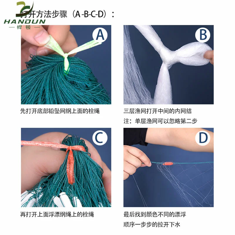 Siyang Fishing Network Adhesive Net Silk Network Three -layer Sinking Net Single Floating Network White Wicker Net
