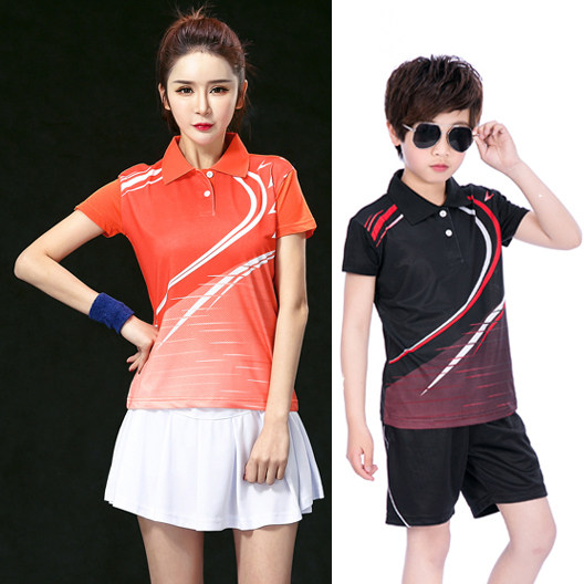 Speed Dry Table Tennis Suit Suit for men and women Summer short sleeves Table tennis clothes training competition Sport clothes for children