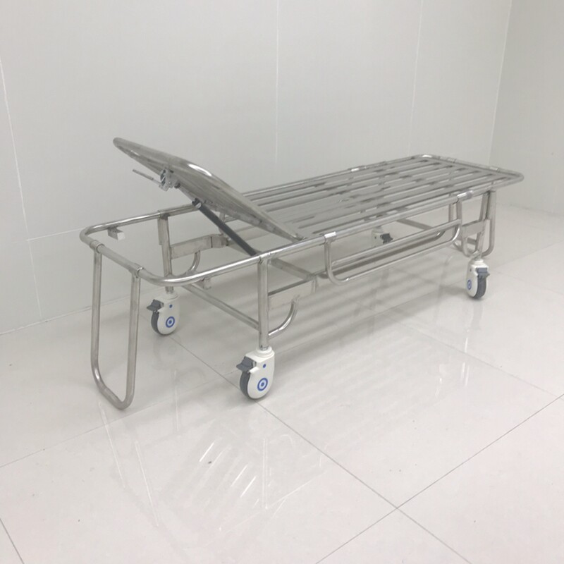 Stainless Steel Stretcher Car Hospital ABS Transfer Car Medical Ambulance Rescue Bed Patient Transfer Car ABS Snatched Rescue Car