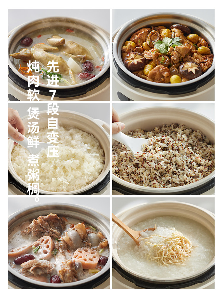 [Same Model in Japan and Korea] Olayks Instant Perfect Non-Coated Electric Pressure Cooker for Home Use 5L Rice Cooker High-Pressure Cooker