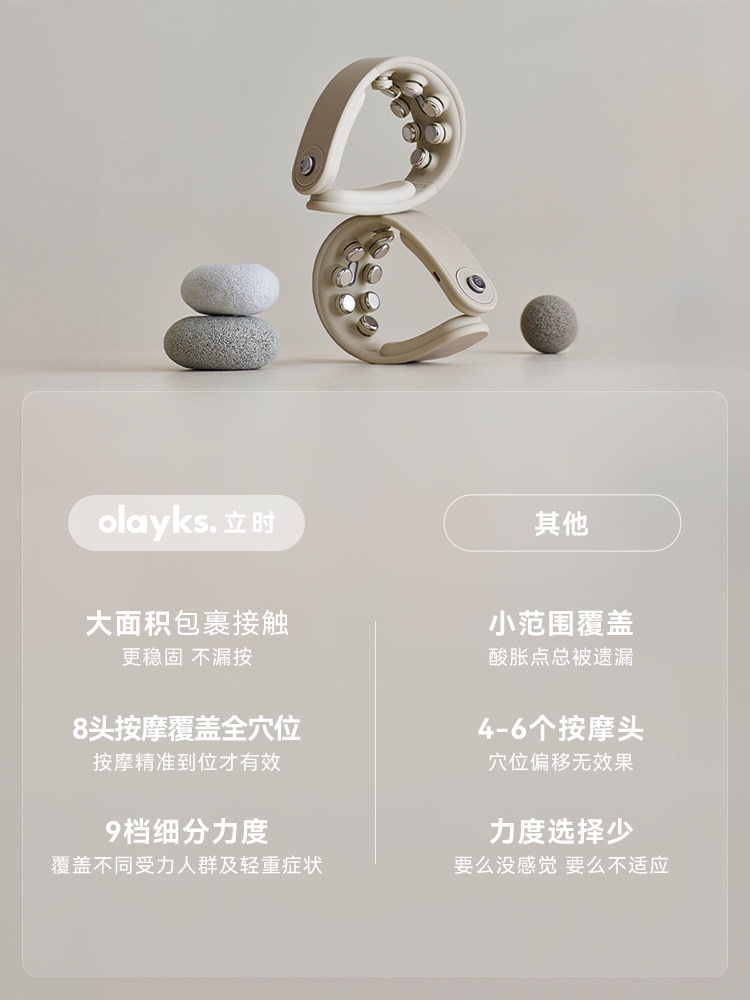 Olayks Instant Cervical Massager Shoulder and Neck Massager Hot Compress Neck Pulse Neck Massager Neck Protector