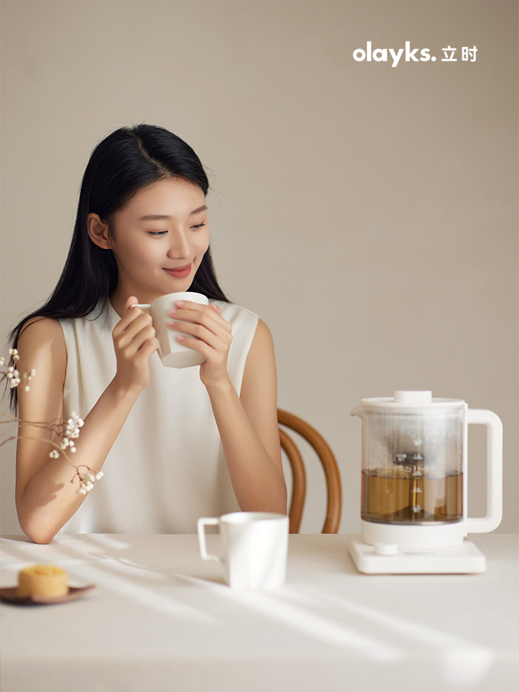 Olayks Instant Health Pot Tea Maker 2025 New Model Integrated Boiling and Brewing Flower Tea Maker Small Office Water Boiler