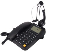 Yalya VE820 automatic recording telephone SD card message business office landline fixed line with service headset