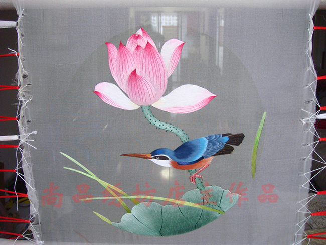 Su thêu DIY nhóm fan kit Gói vật liệu cho người mới bắt đầu Kim sen 竹 Tay cầm tre cung điện tặng bạn gái - Bộ dụng cụ thêu tranh thêu đồng hồ