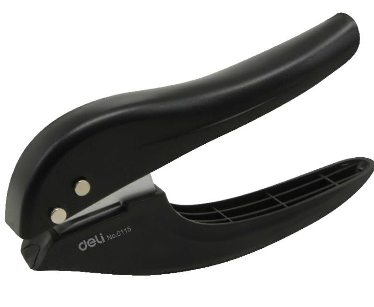 Deli 0115 punch stationery binding card car wash card Business card ticket punch Hand-held single hole punch machine