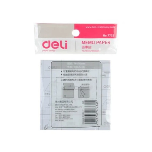 Deli 7733n Pat в удобной наклейке на стикере для подписи бумаги и канцелярских товаров для бумаги и канцелярских товаров