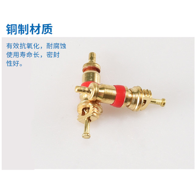 Copper valve core car tire valve needle electric motor bike bicycle vacuum tire cap ອຸປະກອນເສີມລົດຖີບ