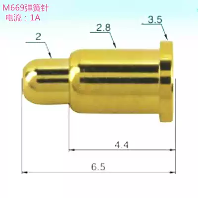 pogo pin spring probe signal contact thimble environmentally friendly copper gold-plated pin battery connector probe