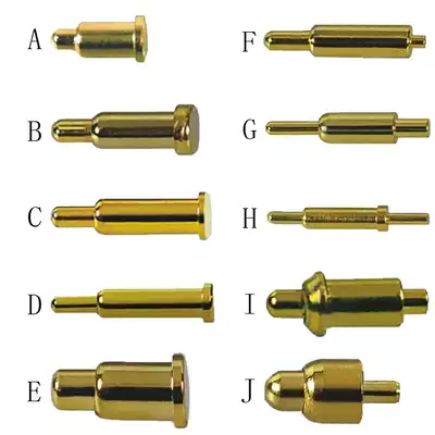 Over 3A high current cylindrical head probe flat head Spring thimble battery thimble signal contact needle telescopic copper needle