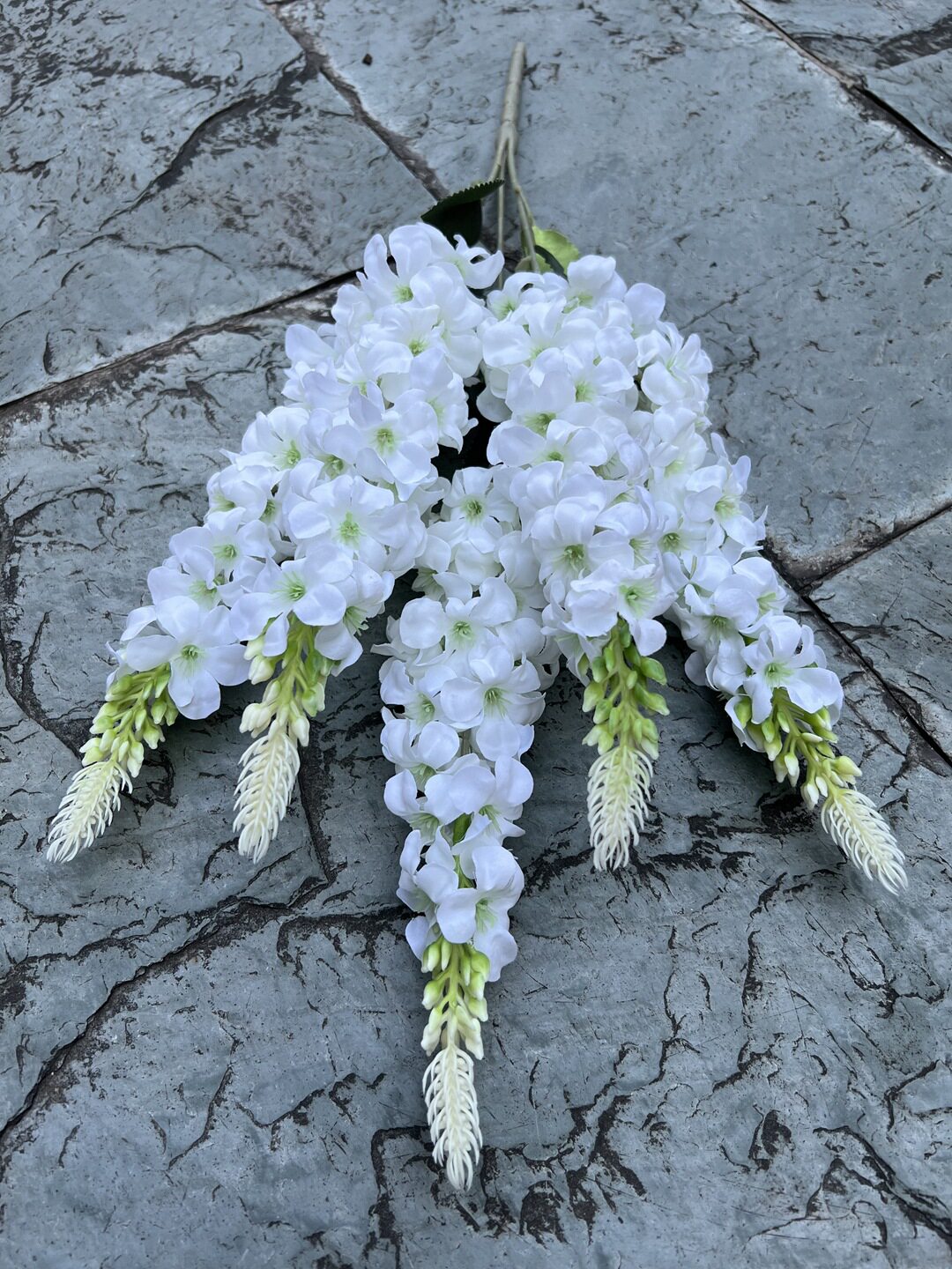 婚庆仿真花把束风信子法式5叉风信子婚礼引花排紫罗兰路引假花详情9